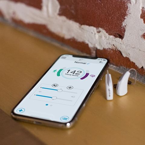 Starkey Livio AI hearing aids and the Thrive app for smartphones