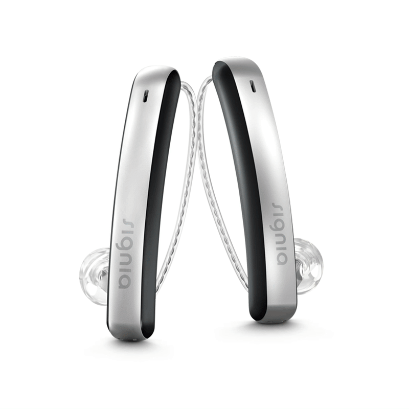 Showing the three colour options for the new Signia Styletto Connect hearing aids