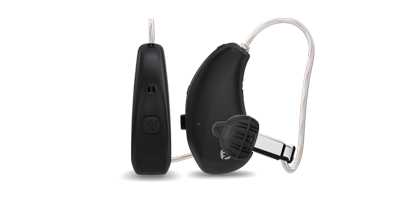 Widex MOMENT RIC D R hearing aids in black