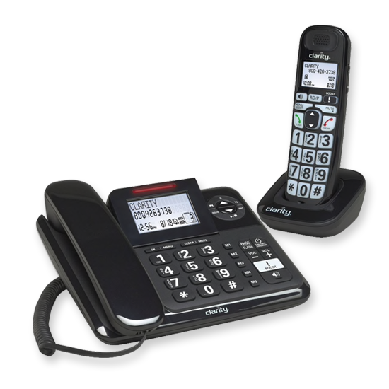 Clarity E814CC amplified telephone for hard of hearing and hearing aid users